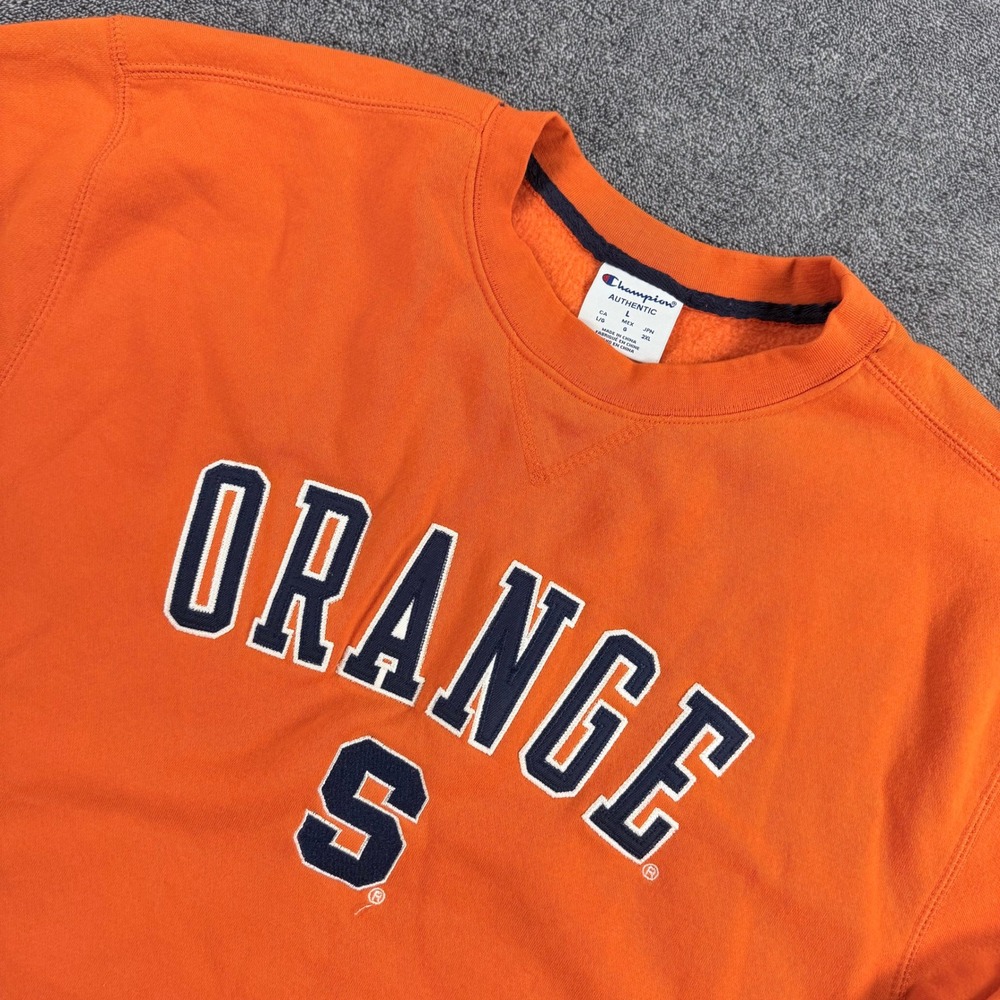 Champion Syracuse University Orange Sweatshirt Mens Large NCAA Crewneck Fleece